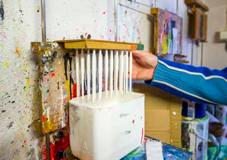 Kleuren aanbrengen op dobbers